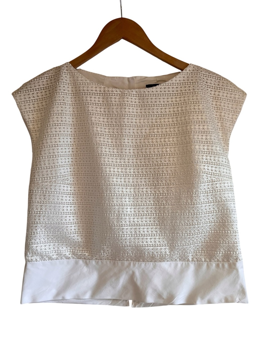 Judith & Charles boxy lace front sleeveless blouse size 10 excellent condition